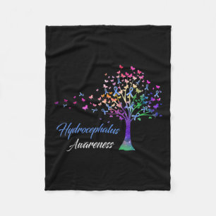 Couverture Polaire Sensibilisation Arbre Ruban Amour Espoir Sensibili