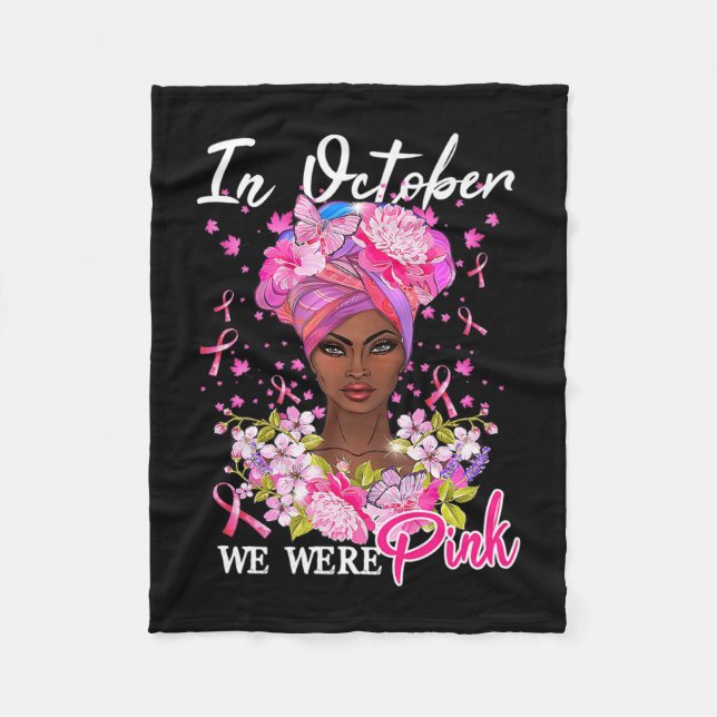 Couverture Polaire Sensibilisation Au Cancer Du Sein En Octobre Nous  (Devant)