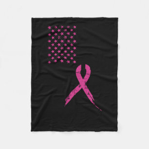 Couverture Polaire Sensibilisation au cancer du sein Ruban rose drape