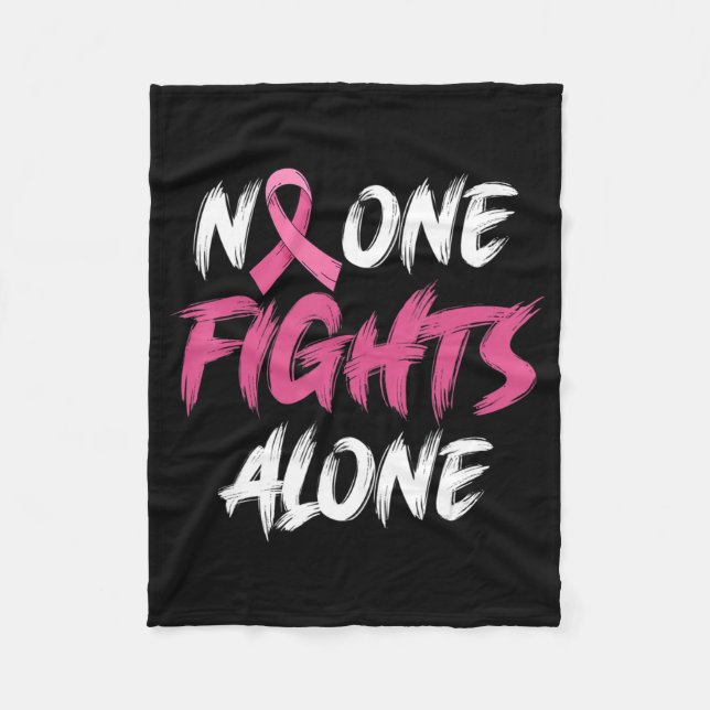 Couverture Polaire Sensibilisation au cancer du sein Ruban rose T-shi (Devant)