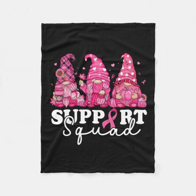 Couverture Polaire Sensibilisation Au Cancer Pour Les Femmes Gnomes S (Devant)