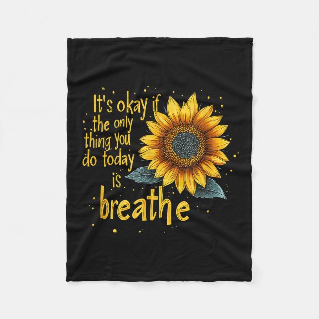 Couverture Polaire Sensibilisation au suicide Tournesol  (Devant)