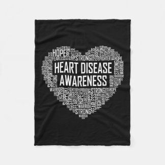 Couverture Polaire Sensibilisation aux maladies cardiaques Cadeau car
