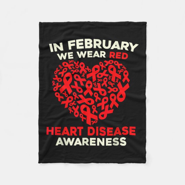 Couverture Polaire Sensibilisation aux maladies cardiaques Go Red In  (Devant)