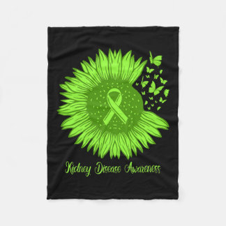 Couverture Polaire Sensibilisation aux maladies du rein Tournesol Mam