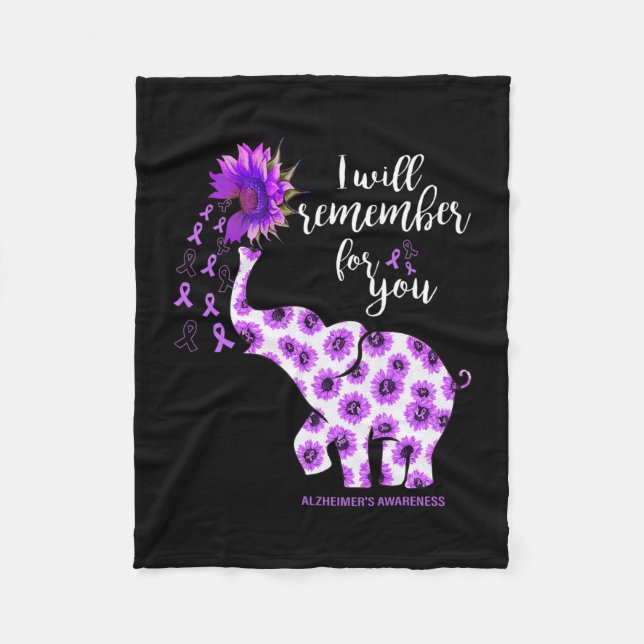 Couverture Polaire Sensibilisation Eléphant Votre Bataille Est Mon Ca (Devant)