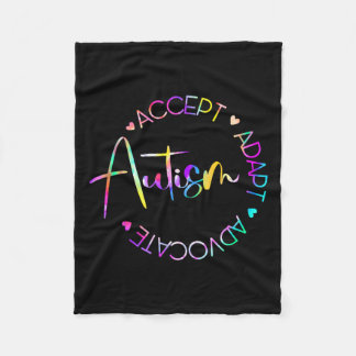 Couverture Polaire Sensibilisation sur l'autisme Accepter Adapt Advoc