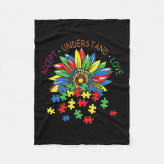 Couverture Polaire Sensibilisation sur l'autisme Accepter Comprendre 