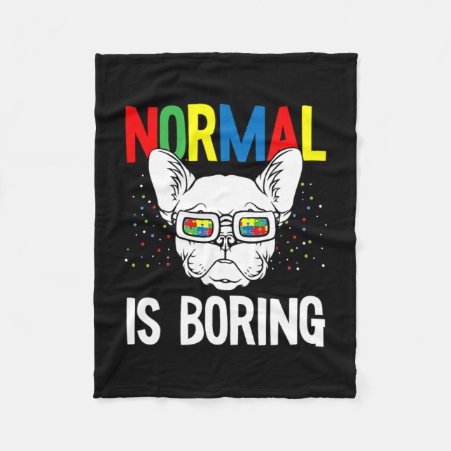 Couverture Polaire Sensibilisation sur l'autisme ennuyeuse Français C (Devant)