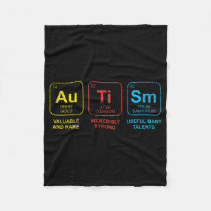 Couverture Polaire Sensibilisation sur l'autisme Femmes Hommes Enfant