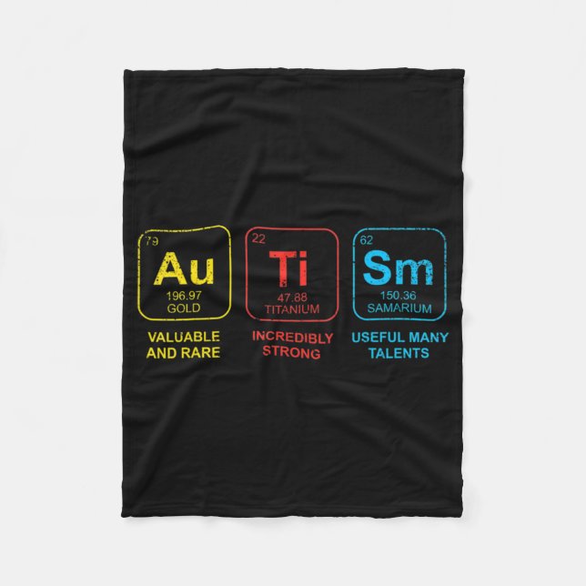 Couverture Polaire Sensibilisation sur l'autisme Femmes Hommes Enfant (Devant)