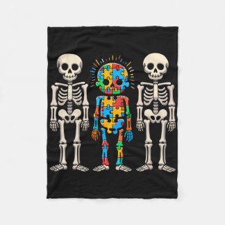 Couverture Polaire Sensibilisation sur l'autisme Squelette