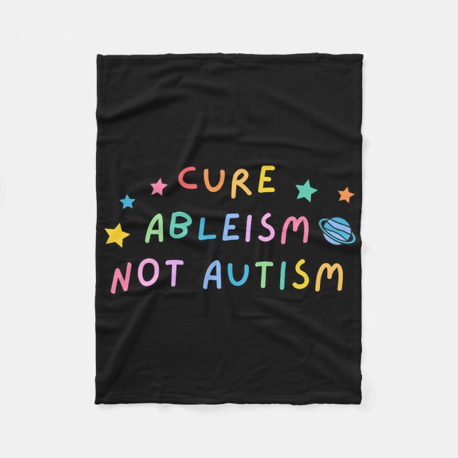 Couverture Polaire Sensibilisation sur l'autisme Traite Ableisme Pas  (Devant)