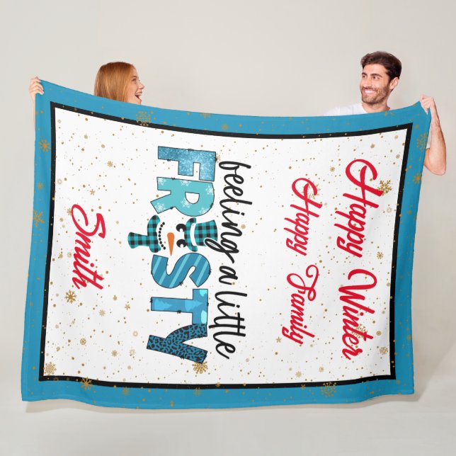 Couverture Polaire Sentir Une Personnaliser Un Peu Froide (En situation)