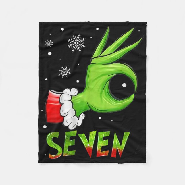 Couverture Polaire Sept blagues 6 7 Meme Santa Noël Xmas Professeur  (Devant)