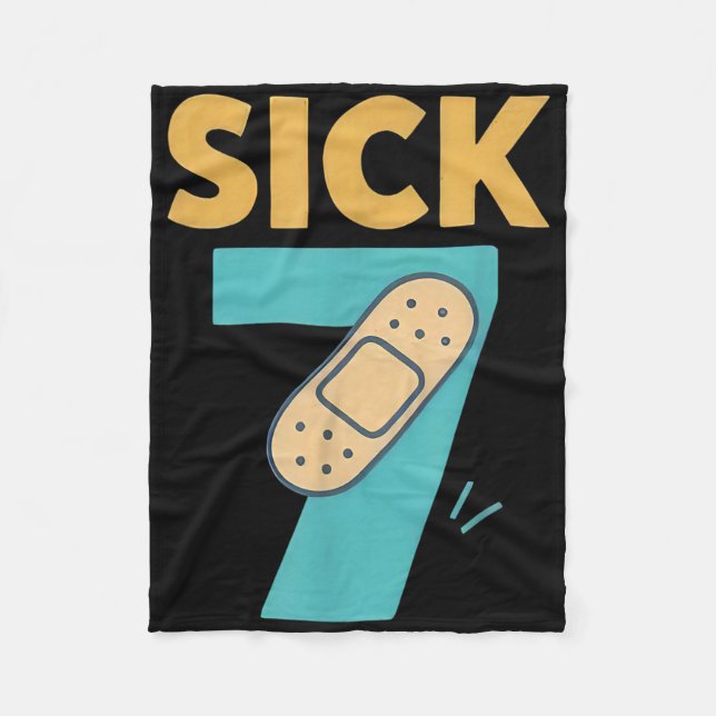 Couverture Polaire Sept Malade Sept Blague Fun Memes 6 7 Six Sept Gou (Devant)