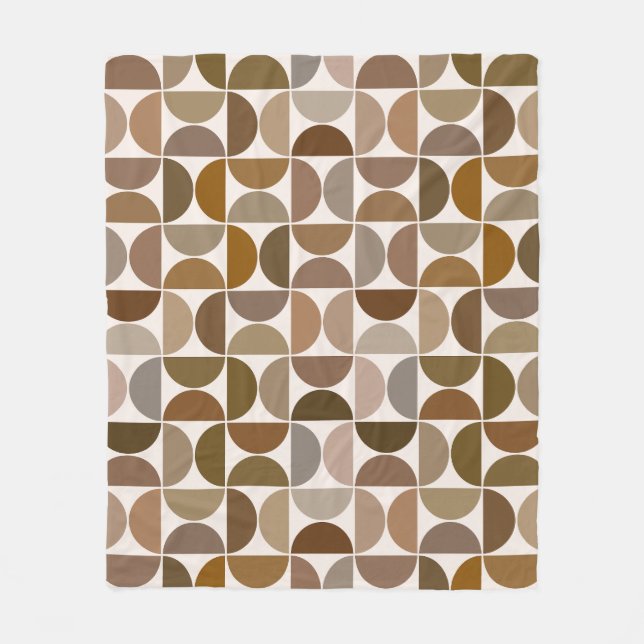 Couverture Polaire Séquences MCM Browns+Cream Motif (Devant)