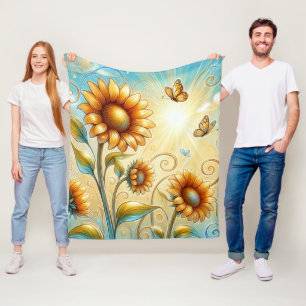 Couverture Polaire Sérénade de rayon de soleil