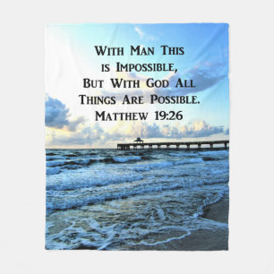 COUVERTURE POLAIRE SERENE MATTHEW 19:26 PHOTO DESIGN