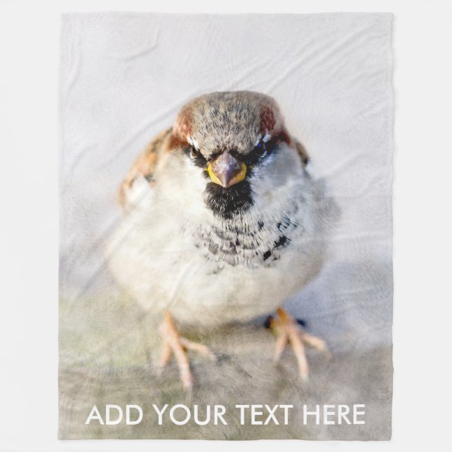 Couverture Polaire Serious Sparrow (Devant)