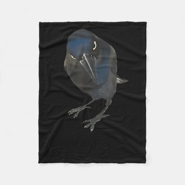 Couverture Polaire Seriously Funny Crow Sarcastic Quote  (Devant)
