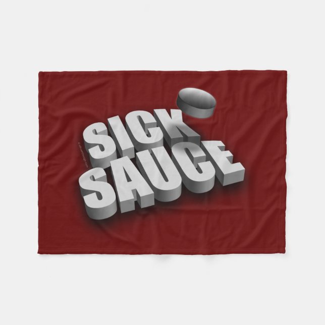 Couverture Polaire Sert De La Sauce Malade (Hockey) (Devant (Horizontal))