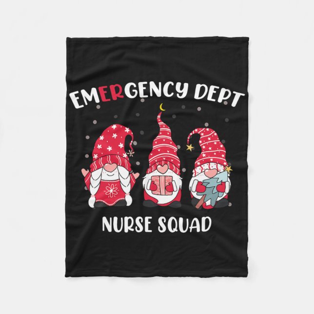 Couverture Polaire Service des urgences Er Christmas Gnomes Nurs (Devant)