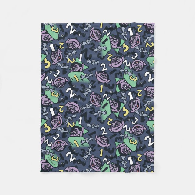 Couverture Polaire Sésame Sésame | Count von Count Doodle Motif (Devant)