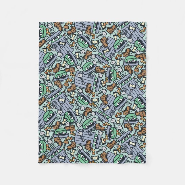 Couverture Polaire Sésame Sésame | Oscar le Motif de groupe (Devant)