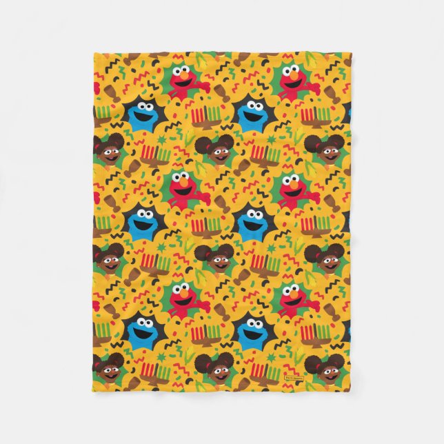 Couverture Polaire Sesame Street Kwanzaa Motif (Devant)