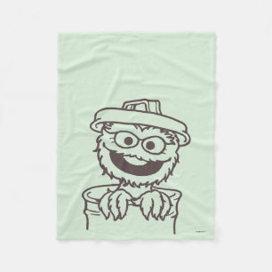 Couverture Polaire Sesame Street   Oscar le grincheux