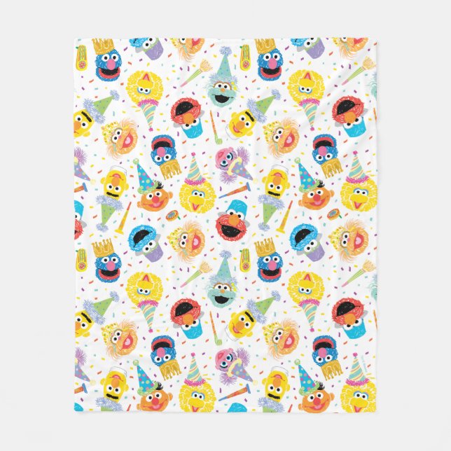 Couverture Polaire Sesame Street Pals Confetti Birthday (Devant)