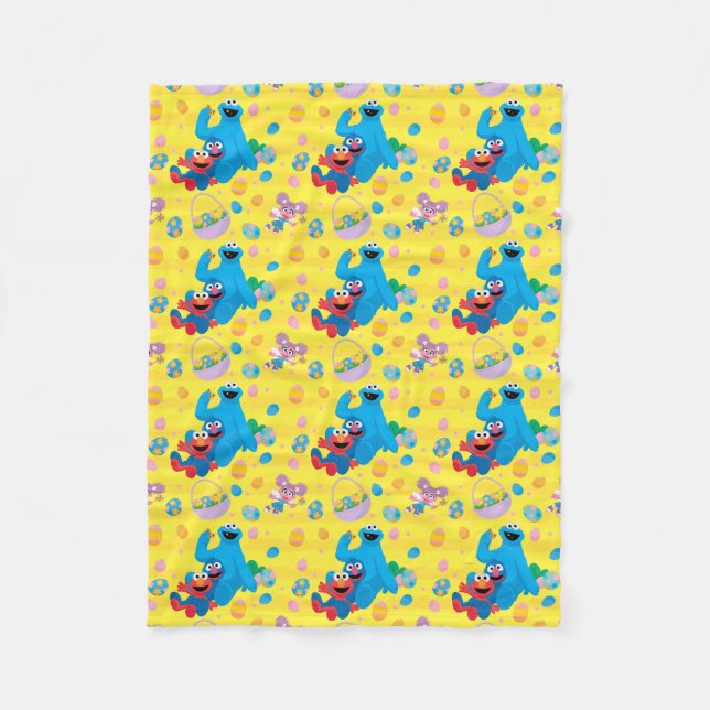 Couverture Polaire Sesame Street Pâques Motif de panier (Devant)