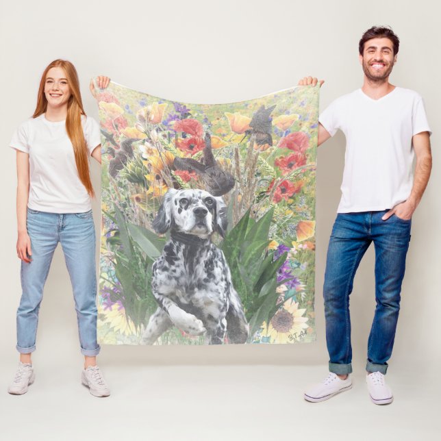 Couverture Polaire Setter anglais (En situation)