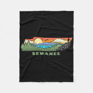 Couverture Polaire Sewanee Tennessee Nature Extérieur Randonnée Rétro