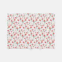 Shabby Chic Roses Rouges Jolie Blanche Toison