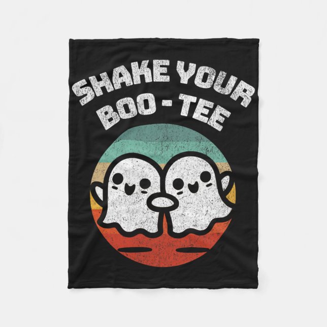 Couverture Polaire Shake Your Boo-tee Ghost Retro Halloween Costume M (Devant)