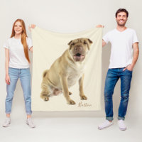 Shar Pei Chien Papa Photo personnalisée