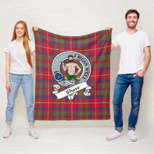 Couverture Polaire Shaw de Sauchie Insigne Moderne de Clan Tartan à C