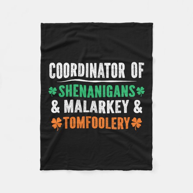 Couverture Polaire Shenanigans Malarkey Et Tomfooling Enseignant St P (Devant)