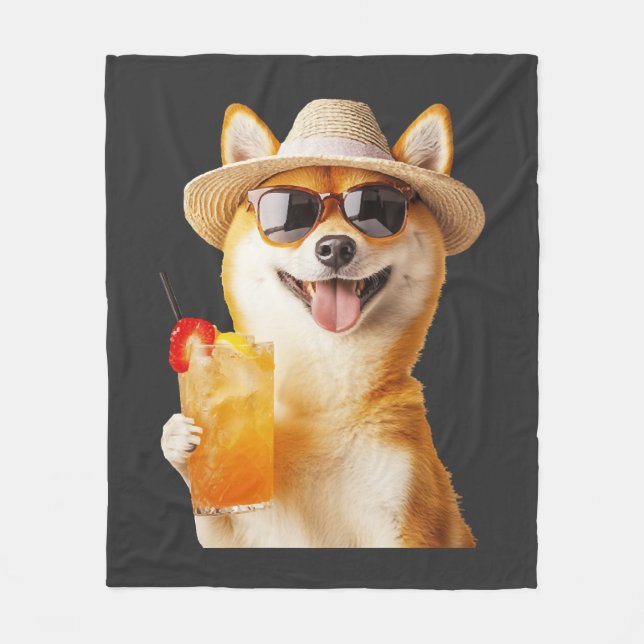 Couverture Polaire Shiba Inu     (Devant)