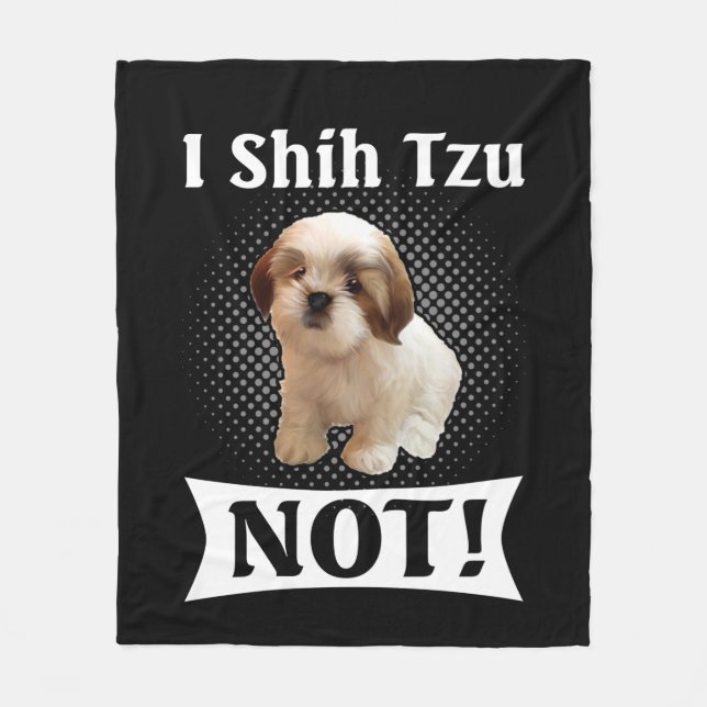Couverture Polaire Shih Tzu Aimer Cute Funny Shih Tzu (Devant)