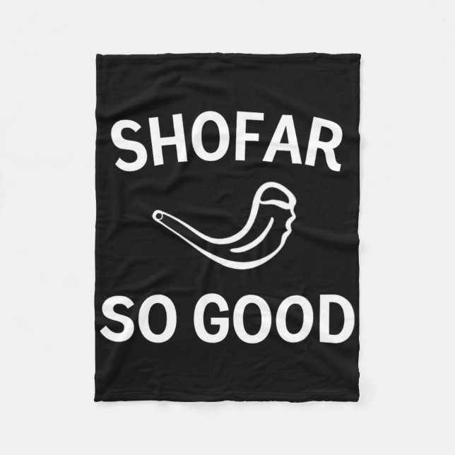 Couverture Polaire Shofar So Good Rosh Hashh Rams Horn Jewish New Yea (Devant)