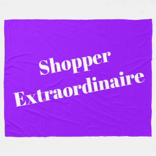 Couverture Polaire SHOPPER EXTRAORDINAIRE Bright Purple Arrière - pla