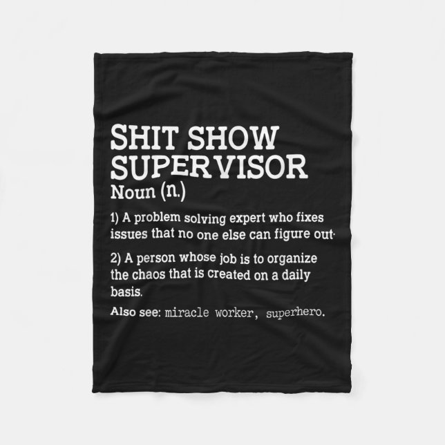 Couverture Polaire Show Supervisor A Problem Solving Expert Who Fixes (Devant)