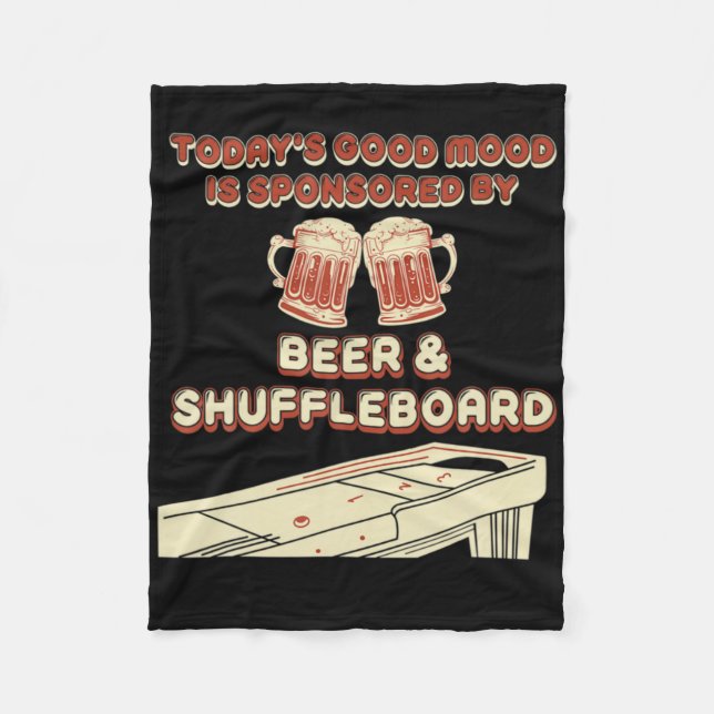 Couverture Polaire Shuffleboard Player Beer T Shirt  (Devant)