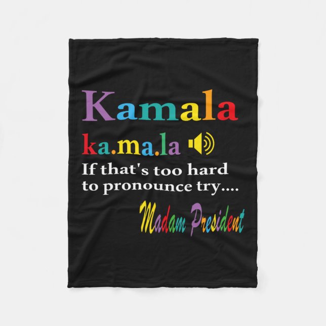 Couverture Polaire Si c'est trop difficile de proclamer, essayez Mada (Devant)