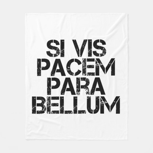 Couverture Polaire Si Vis Pacem Para Bellum Fleece Blanket (Devant)