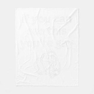 Couverture Polaire Si vous pouvez voir ça Vous êtes Gay Drôle Humour