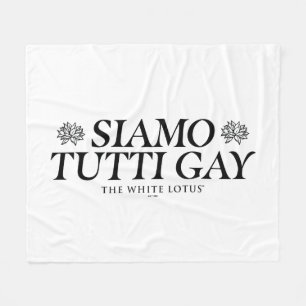 Couverture Polaire Siamo Tutti Gay - Le Lotus Blanc